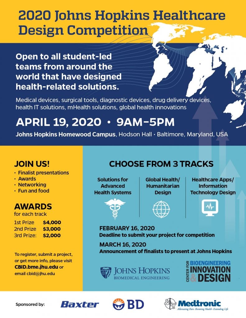 The Johns Hopkins Center for Bioengineering Innovation & Design 2020