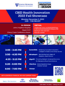 CBID Health Innovation 2022 Fall Showcase @ Zayed 2117
