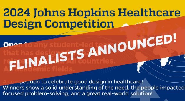 Finalists Announced for 2024 Johns Hopkins Healthcare Design Competition!