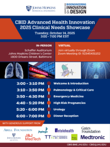 2025 Advanced Health Innovation Clinical Needs Showcase @ Schaffer Auditorium